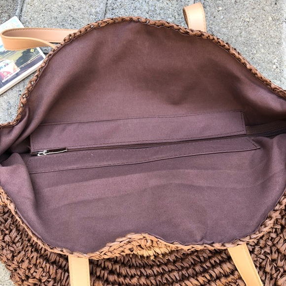 ✨CIRCULAR WOVEN STRAW RATTAN SHOULDER BAG✨ - Picture 4 of 8